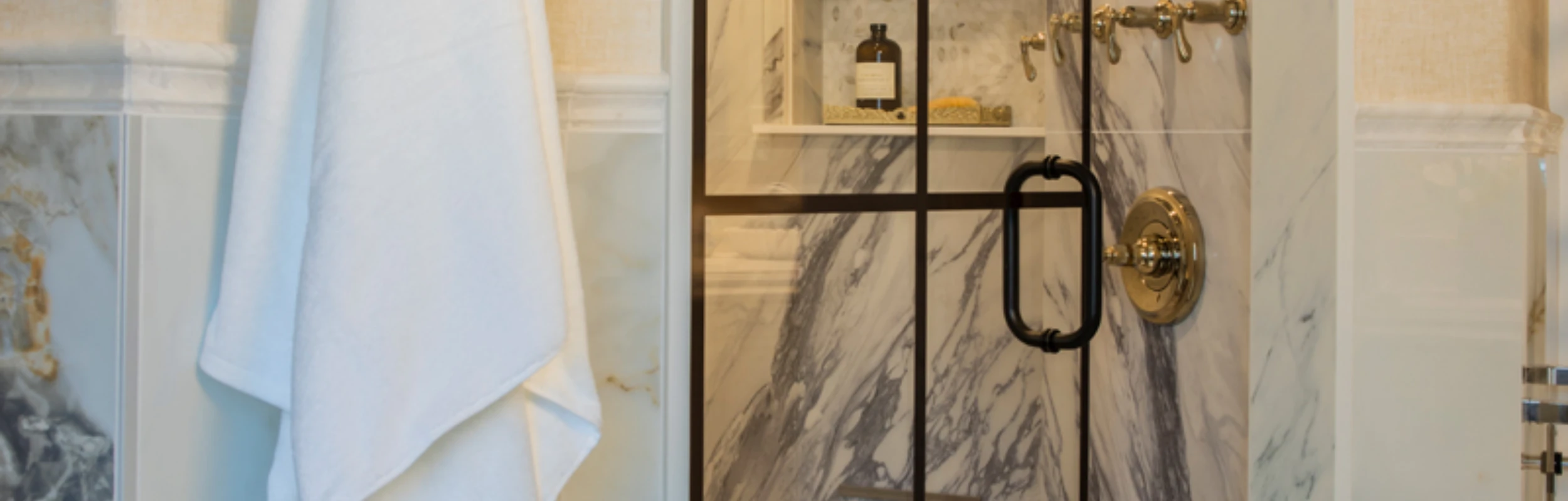 French-Inspired Spa Master Bathroom in Newton Ransom, PA