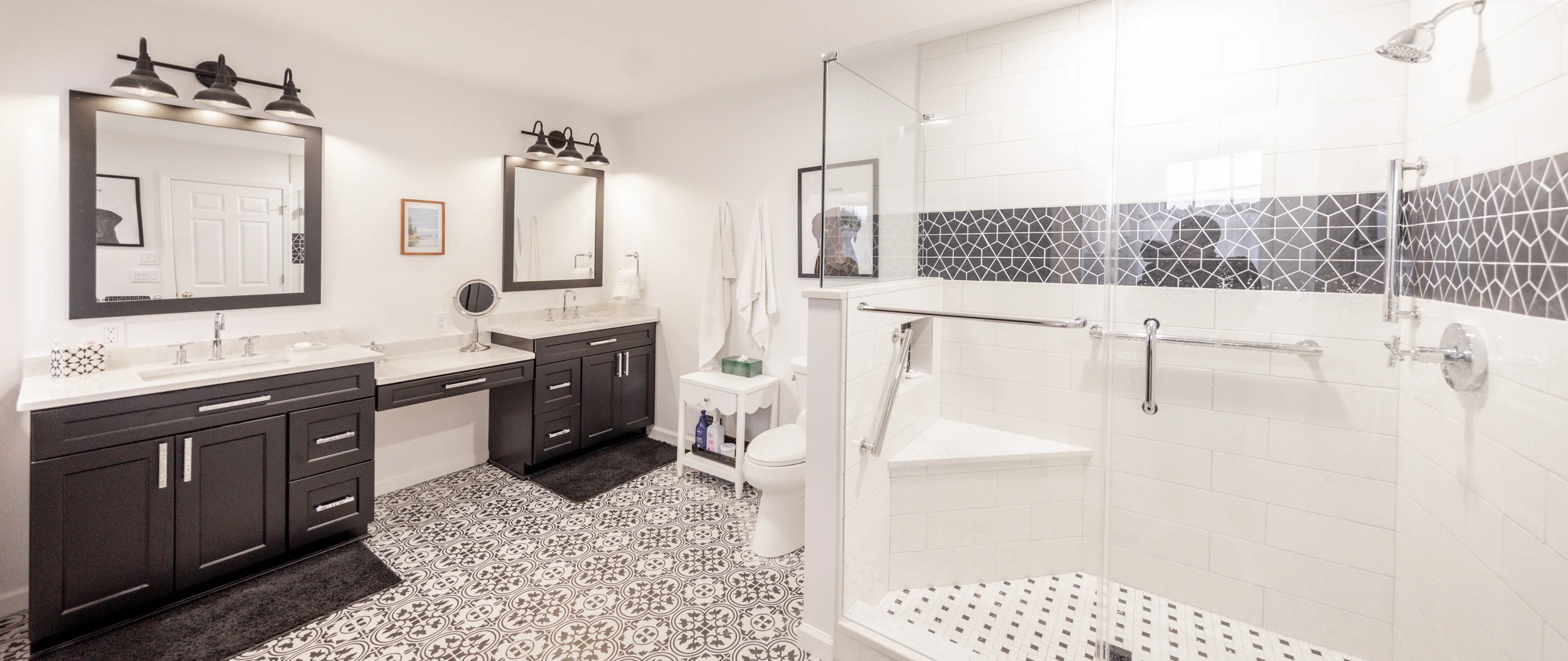 Functional Bathroom & Hidden Laundry Remodel in Abington Township, PA