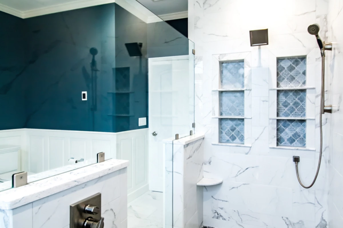 Spa-Inspired Bathroom Remodel with Oversized Walk-In Shower in Clarks Summit, PA, photograph 4