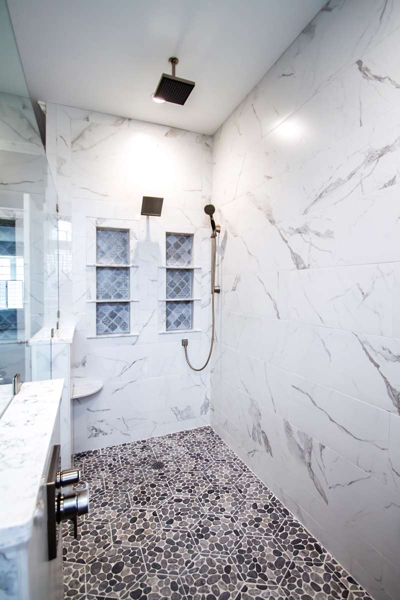 Spa-Inspired Bathroom Remodel with Oversized Walk-In Shower in Clarks Summit, PA, photograph 7