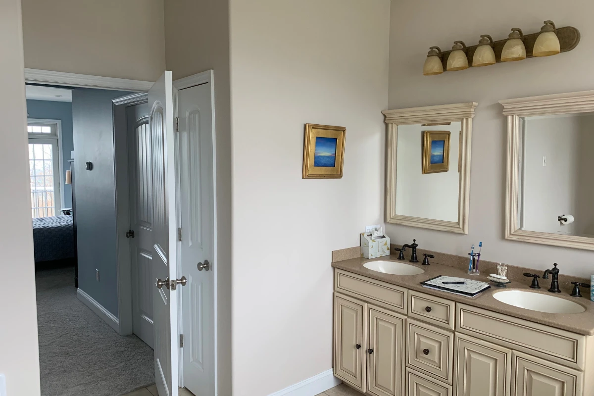 Spa-Inspired Bathroom Remodel with Oversized Walk-In Shower in Clarks Summit, PA, photograph 10